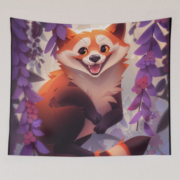 Item preview, Red Panda in the Wisteria designed and sold by berubettoart.