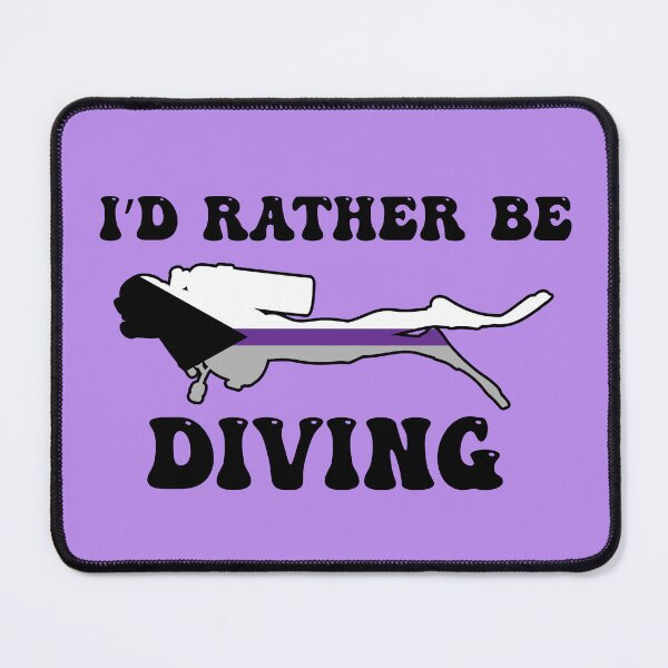 Item preview, I'd Rather Be Diving: Demisexual Pride designed and sold by Zia Frazier.