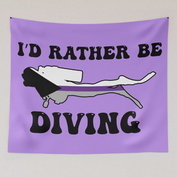 Item preview, I'd Rather Be Diving: Demisexual Pride designed and sold by Zia Frazier.