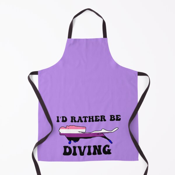 Item preview, I'd Rather Be Diving: Genderfluid Pride designed and sold by Zia Frazier.