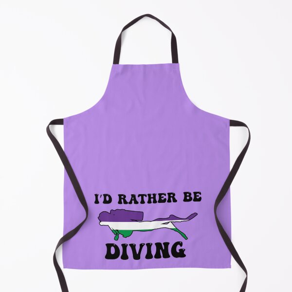 Item preview, I'd Rather Be Diving: Genderqueer Pride designed and sold by Zia Frazier.