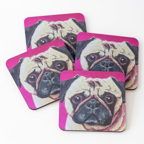 Item preview, pink pug designed and sold by animatedAnn.