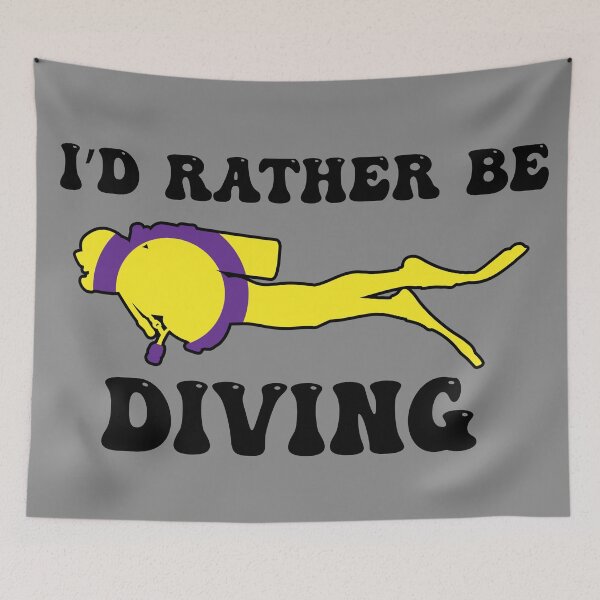 Item preview, I'd Rather Be Diving: Intersex Pride designed and sold by Zia Frazier.