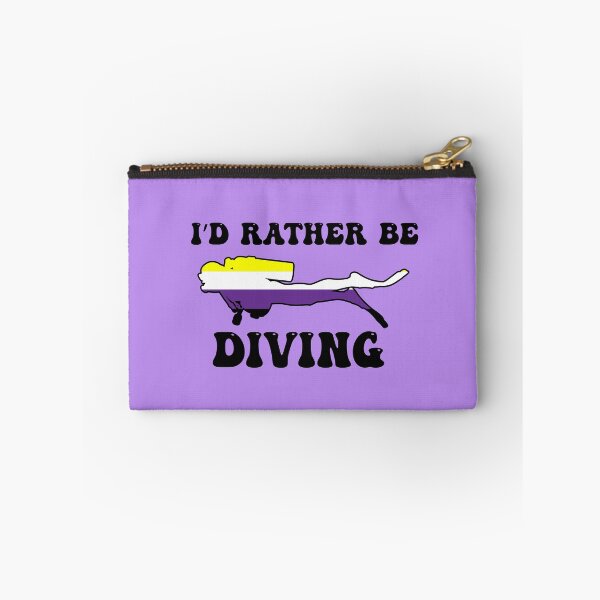 Item preview, I'd Rather Be Diving: Nonbinary Pride designed and sold by Zia Frazier.