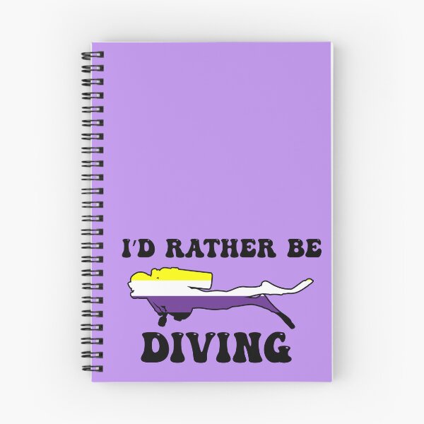 Item preview, I'd Rather Be Diving: Nonbinary Pride designed and sold by Zia Frazier.