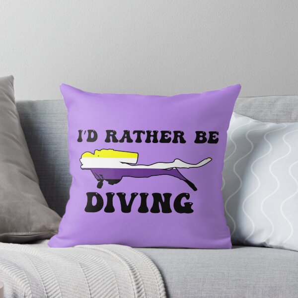 Item preview, I'd Rather Be Diving: Nonbinary Pride designed and sold by Zia Frazier.