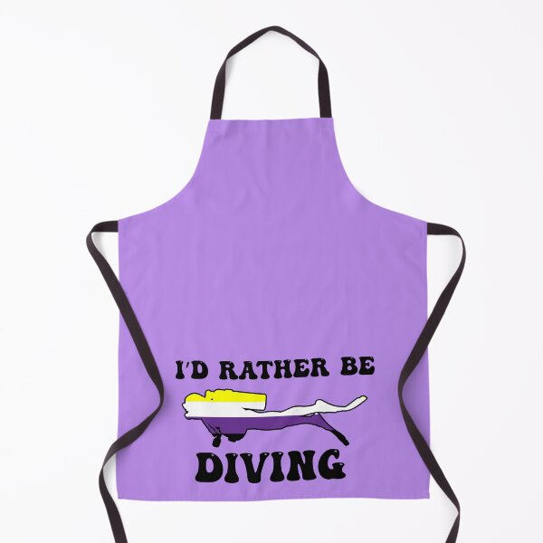 Item preview, I'd Rather Be Diving: Nonbinary Pride designed and sold by Zia Frazier.