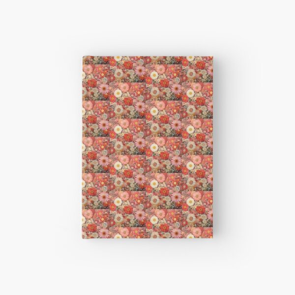 Bright Flowers Bold Pattern Hardcover Journal