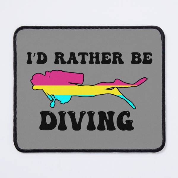 Item preview, I'd Rather Be Diving: Pansexual Pride designed and sold by Zia Frazier.