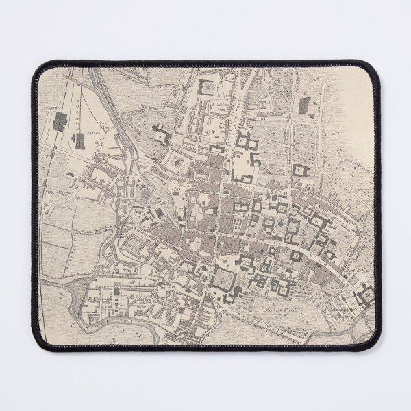Item preview, Vintage Map of Oxford England (1863) designed and sold by BravuraMedia.