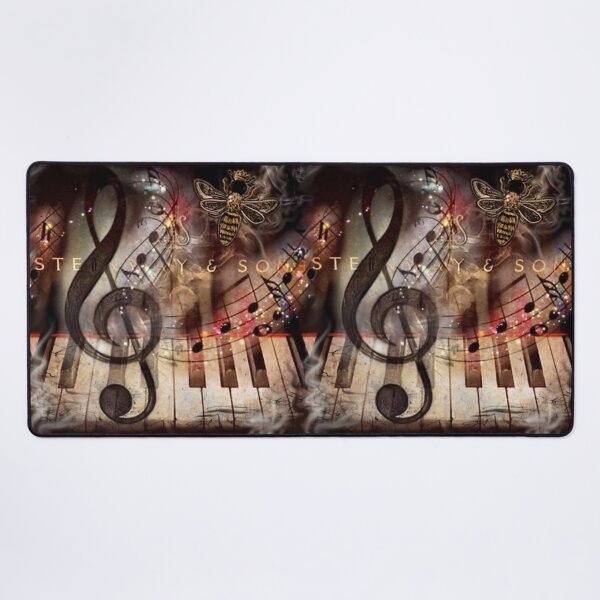 Item preview, Music, treble clef, piano keys, musical notes designed and sold by Marcia and Ron Stacy Studios.