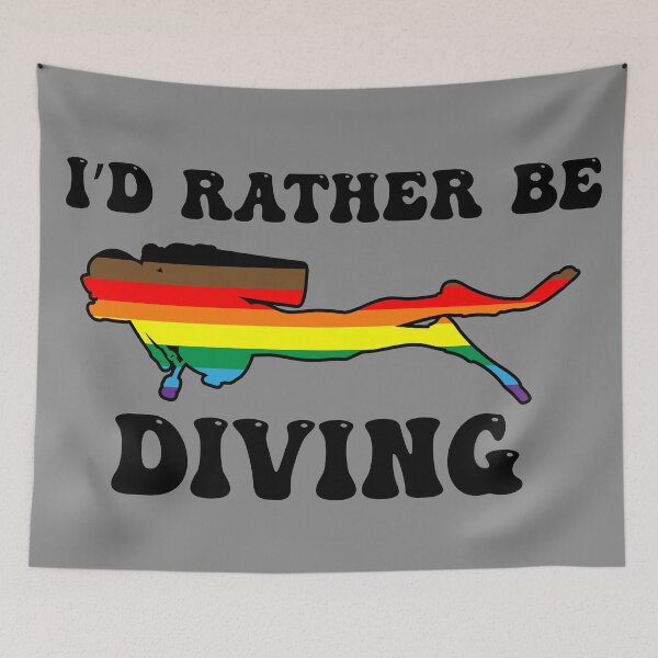 Item preview, I'd Rather Be Diving: QPoC Pride designed and sold by Zia Frazier.