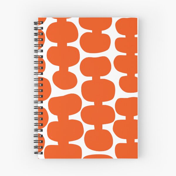 Item preview, Iconic Mid Century Modern Pattern in White and Orange designed and sold by Deutschic.