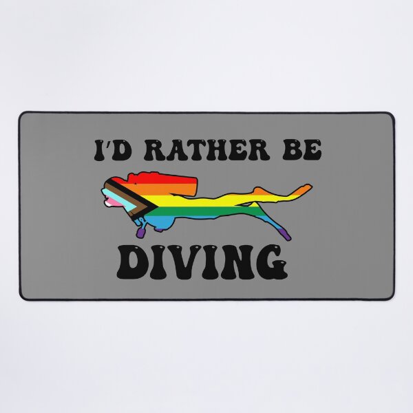 Item preview, I'd Rather Be Diving: Queer Pride designed and sold by Zia Frazier.