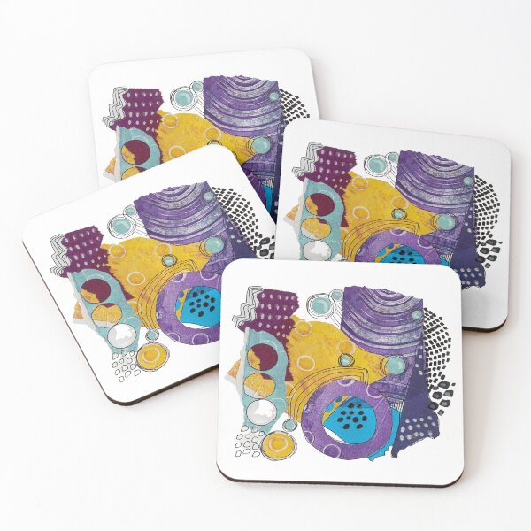 Item preview, Colorful Composition - Abstraction Pattern - Acryl designed and sold by SaSzArt.