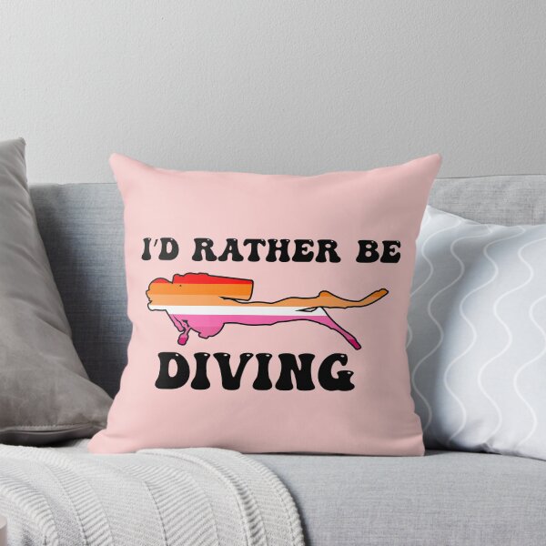 Item preview, I'd Rather Be Diving: Lesbian Pride designed and sold by Zia Frazier.