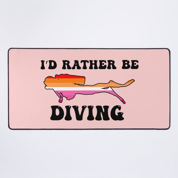 Item preview, I'd Rather Be Diving: Lesbian Pride designed and sold by Zia Frazier.