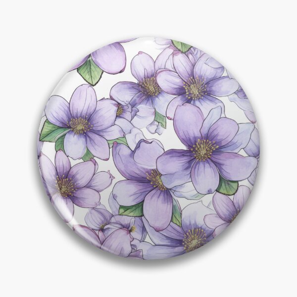 Item preview, Purple floral pattern  designed and sold by florallover444.