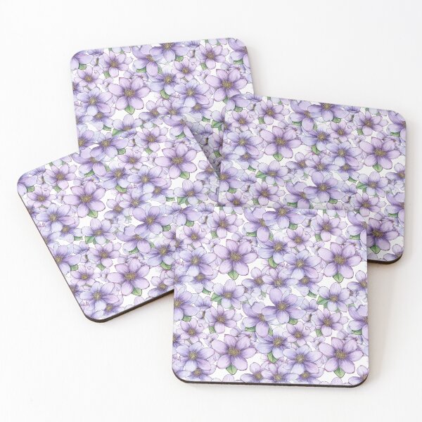 Item preview, Purple floral pattern  designed and sold by florallover444.