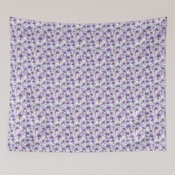 Item preview, Purple floral pattern  designed and sold by florallover444.
