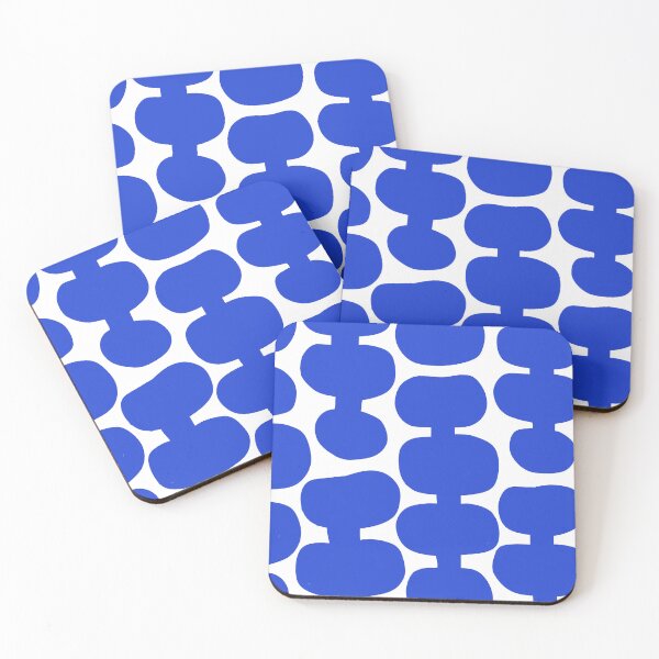 Item preview, Iconic Mid Century Modern Pattern in White and Blue designed and sold by Deutschic.