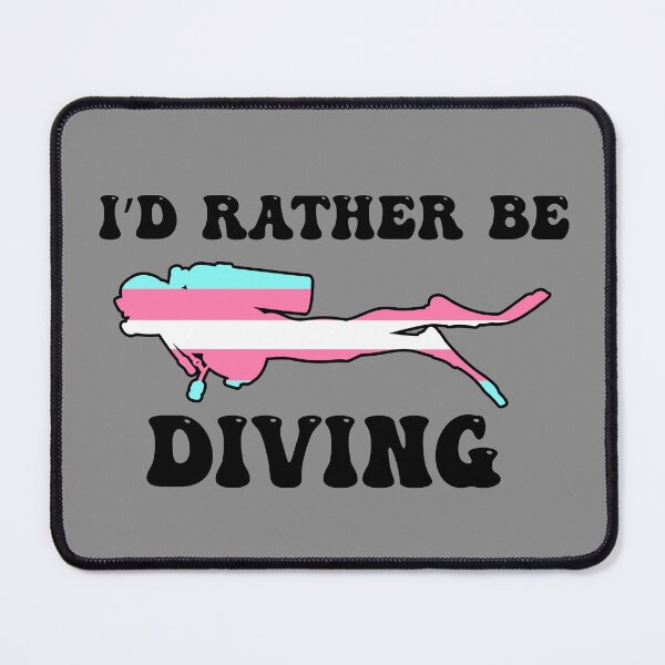 Item preview, I'd Rather Be Diving: Transgender Pride designed and sold by Zia Frazier.