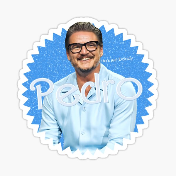 Vista previa del artículo con la obra «Pedro Pascal (Él es solo papá)», diseñado y vendido por Walker-X.