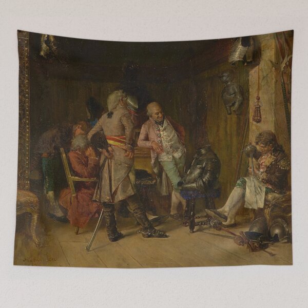 Item preview, Examining Antique Arms | Jose Villegas y Cordero | 1870 Spanish Art designed and sold by CJET.