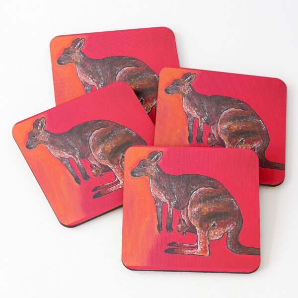Item preview, kangaroo + joey designed and sold by animatedAnn.