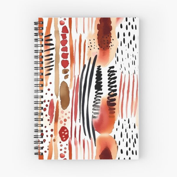 Aperçu de l'œuvre Motif imprimé animal aquarelle boho brun rosé créée et vendue par DaisyMarroquin.