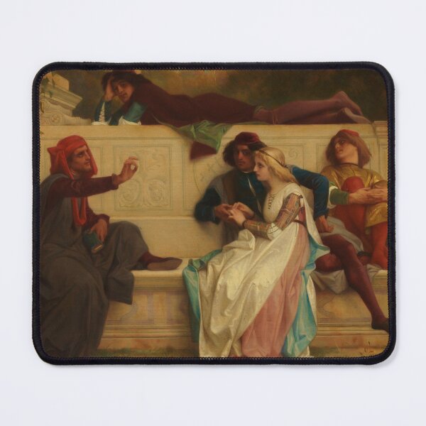 Item preview, Florentine Poet | Alexandre Cabanel | 1861 Academic Pre-Raphaelite Art designed and sold by CJET.
