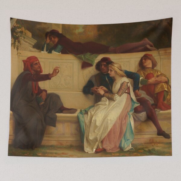 Item preview, Florentine Poet | Alexandre Cabanel | 1861 Academic Pre-Raphaelite Art designed and sold by CJET.