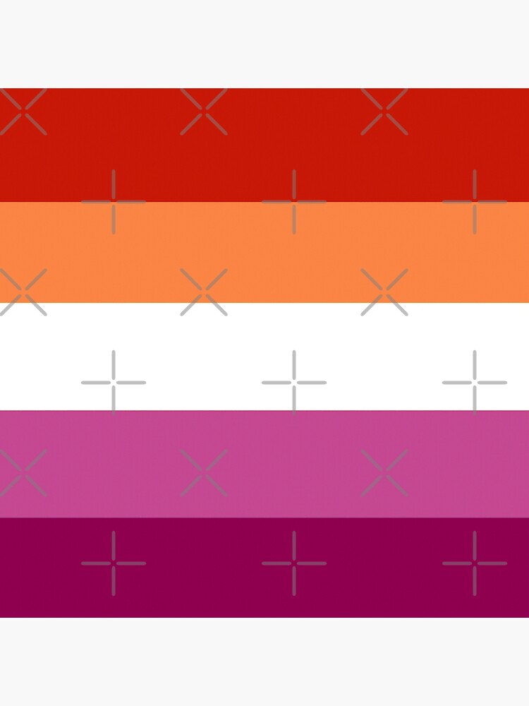 Purse Strap - Flag Lesbian Five Stripe Oranges White Pinks