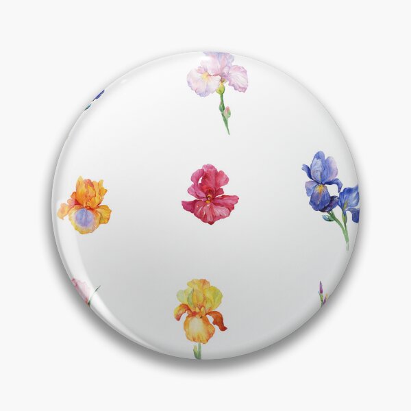 Item preview, Watercolor Iris Flowers Mix designed and sold by silviaol.