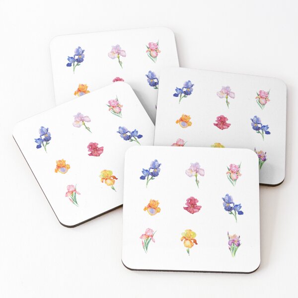 Item preview, Watercolor Iris Flowers Mix designed and sold by silviaol.