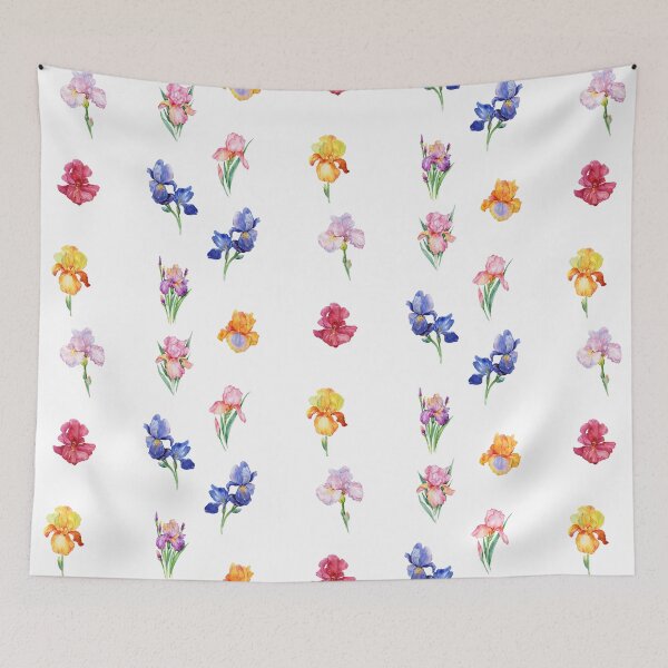 Item preview, Watercolor Iris Flowers Mix designed and sold by silviaol.