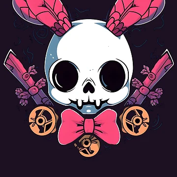 Artwork thumbnail, Deth Metal Bunny Rabbit, Rabbit Skull by TheeDigitalDen