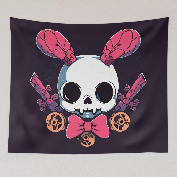 Item preview, Deth Metal Bunny Rabbit, Rabbit Skull designed and sold by TheeDigitalDen.