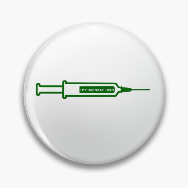 Item preview, IV Sterile Compounding Infusion Pharmacy Tech Injection Green Icon Single designed and sold by Eri-chanArt.