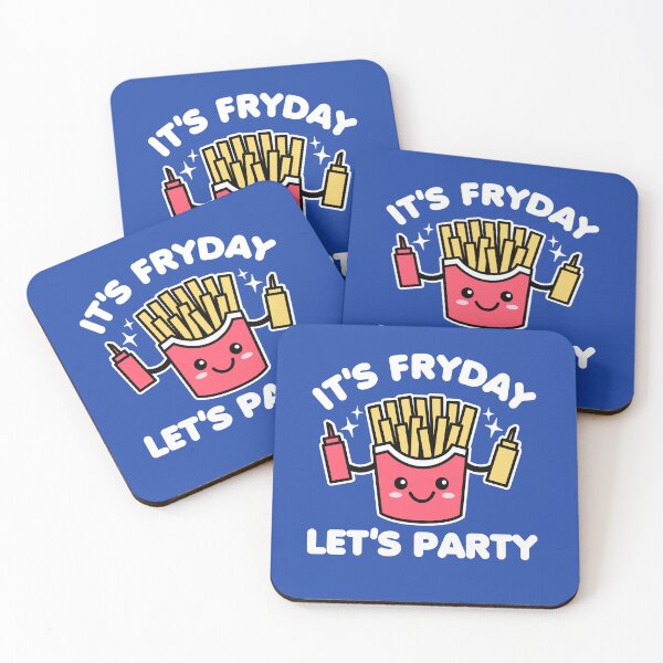 Item preview, It's Fryday French Fry Friday Cute Kawaii Design designed and sold by DetourShirts.