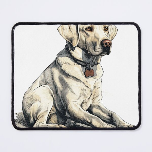 Item preview, Labrador Loyal Vintageartwork: Playful Pet for Outdoorsy Dog Lovers - AKC-registered  for Hunting Companions, Elegant in Retro-Style artwork designed and sold by DooodleGod.