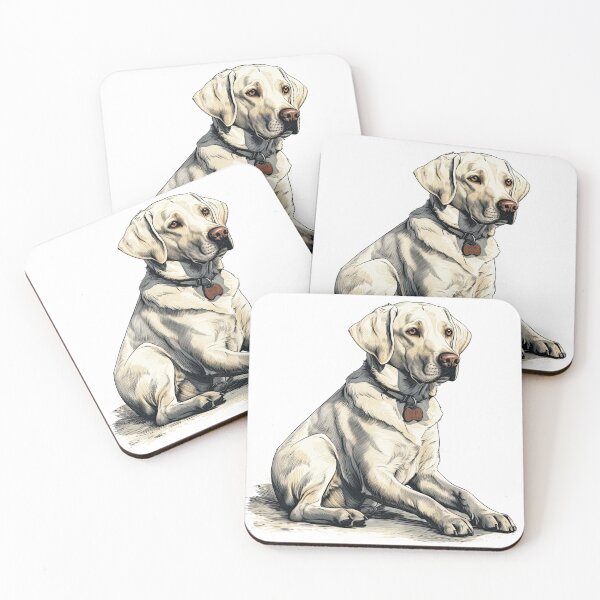 Item preview, Labrador Loyal Vintageartwork: Playful Pet for Outdoorsy Dog Lovers - AKC-registered for Hunting Companions, Elegant in Retro-Style artwork designed and sold by DooodleGod.