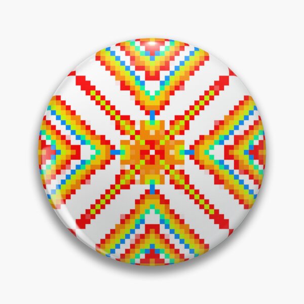Item preview, Rainbow pixel Mandala designed and sold by DeisoriDoodles.
