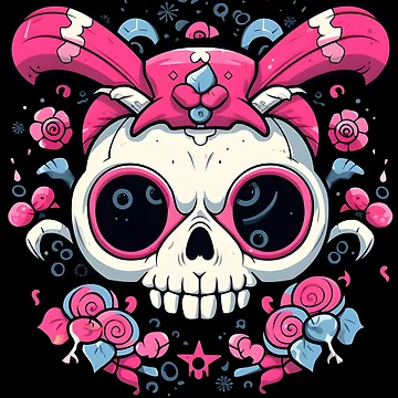 Artwork thumbnail, Deth Metal Bunny Rabbit, Rabbit Skull by TheeDigitalDen