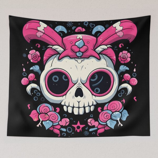 Item preview, Deth Metal Bunny Rabbit, Rabbit Skull designed and sold by TheeDigitalDen.