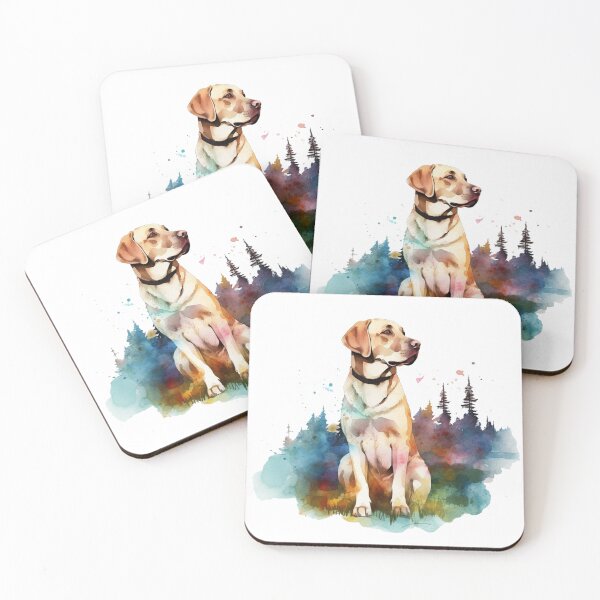 Item preview, cute Labrador Retriever artwork – artistic Painting of a Loyal And Playful Pet, great for Dog Lovers designed and sold by DooodleGod.