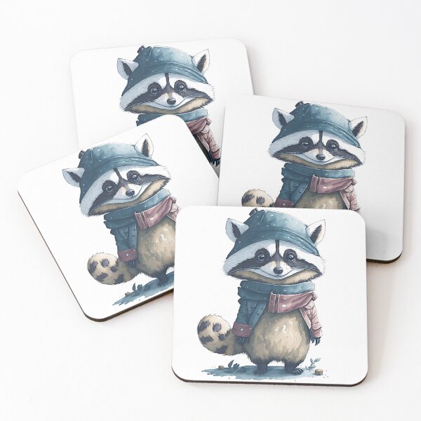 Item preview, Raccoon Watercolor Illustration designed and sold by FernLiz.