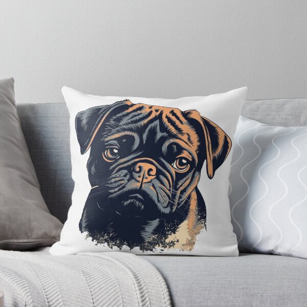 Item preview, PugPal: Your Squishy-Faced Pug Artwork Companion designed and sold by DooodleGod.
