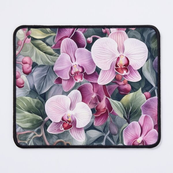 Item preview, In the forest Watercolor Orchid pattern designed and sold by DaisyMarroquin.