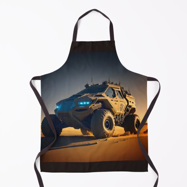 Item preview, Futuristic Monster 4x4 Truck/ beach buggie in desert. T-shirt Digital Art by BLACK DRAGON DIGITAL designed and sold by Grin.